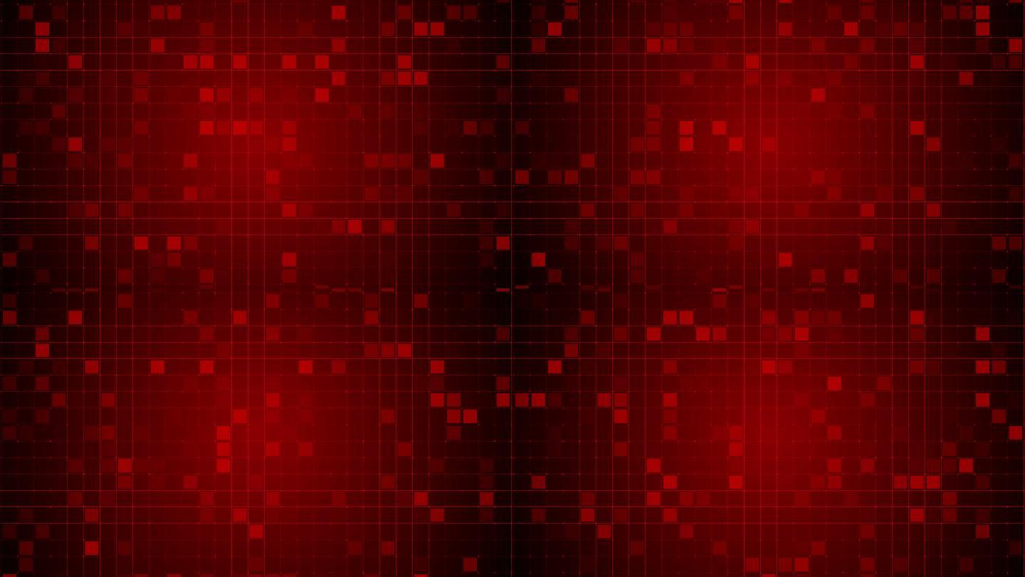 4K红色科技网格方块背景无缝循环