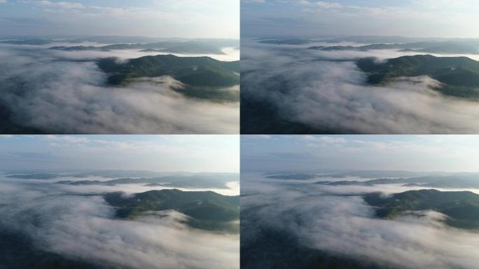 航拍高山云雾
