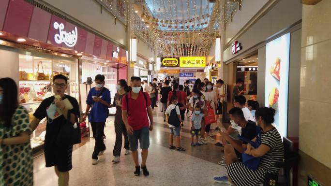 广州时尚美食街夜市特色小吃制作聚餐客流