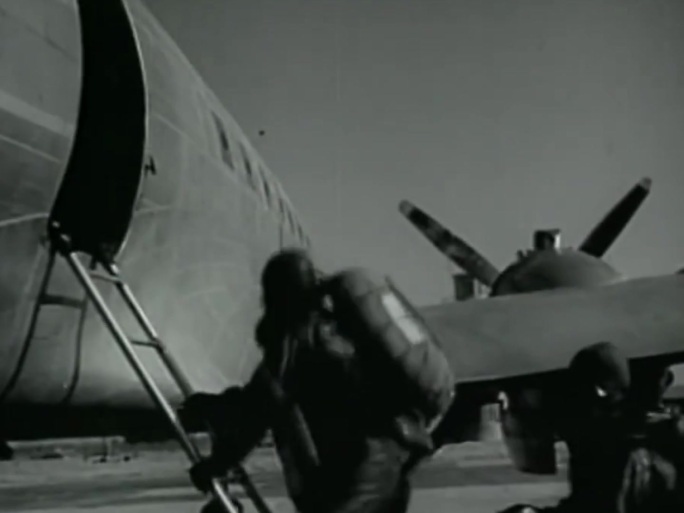 50年代军事演习 空军演习 空军跳伞演习