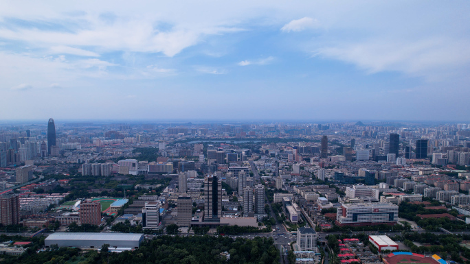 4k航拍济南大景