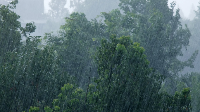 雨大雨暴雨雷雨下雨天