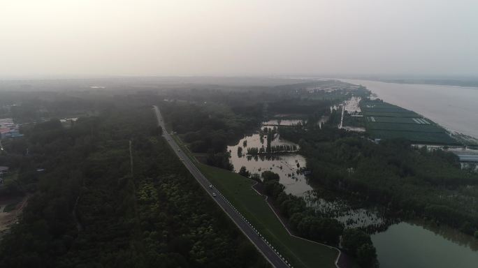 郑州惠济黄河湿地航拍