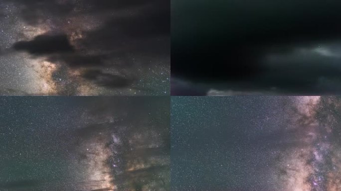 夏季星空银河延时摄影