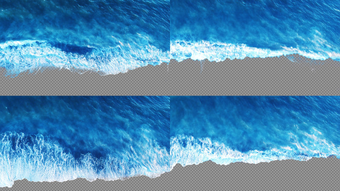 蓝色海浪无限循环含通道mov投影led