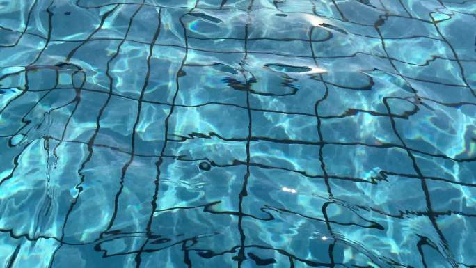 泳池水面 波纹 空镜素材