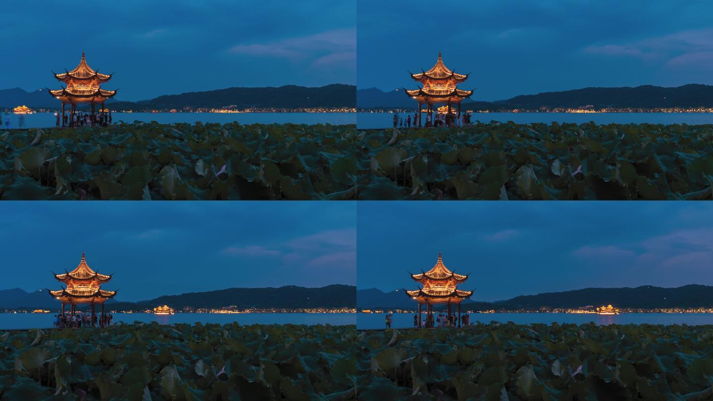 杭州西湖夜景