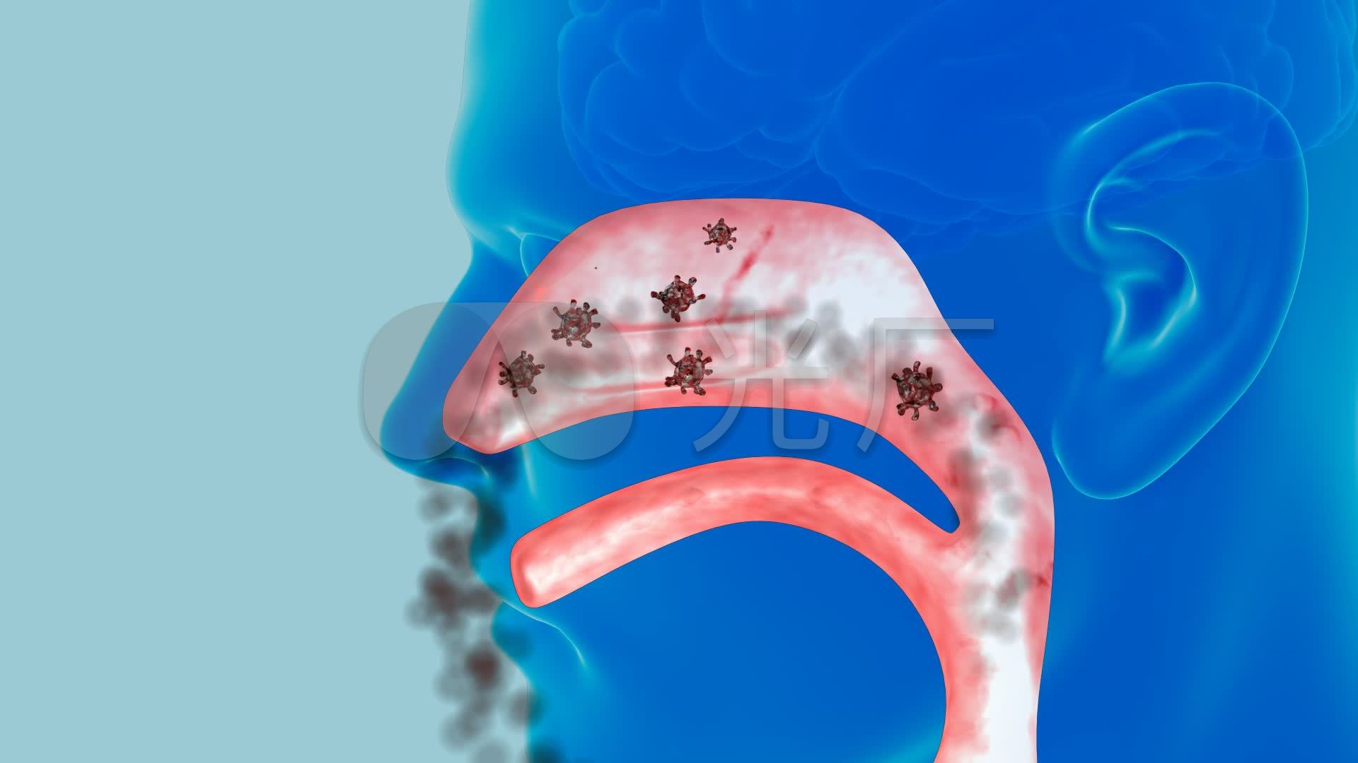 生病的年轻人有温度流行性感冒烟流感病毒感染着鼻涕的鼻子高清摄影大图-千库网