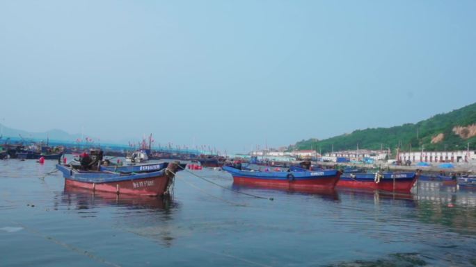 渔船码头港口渔村海鲜捕鱼