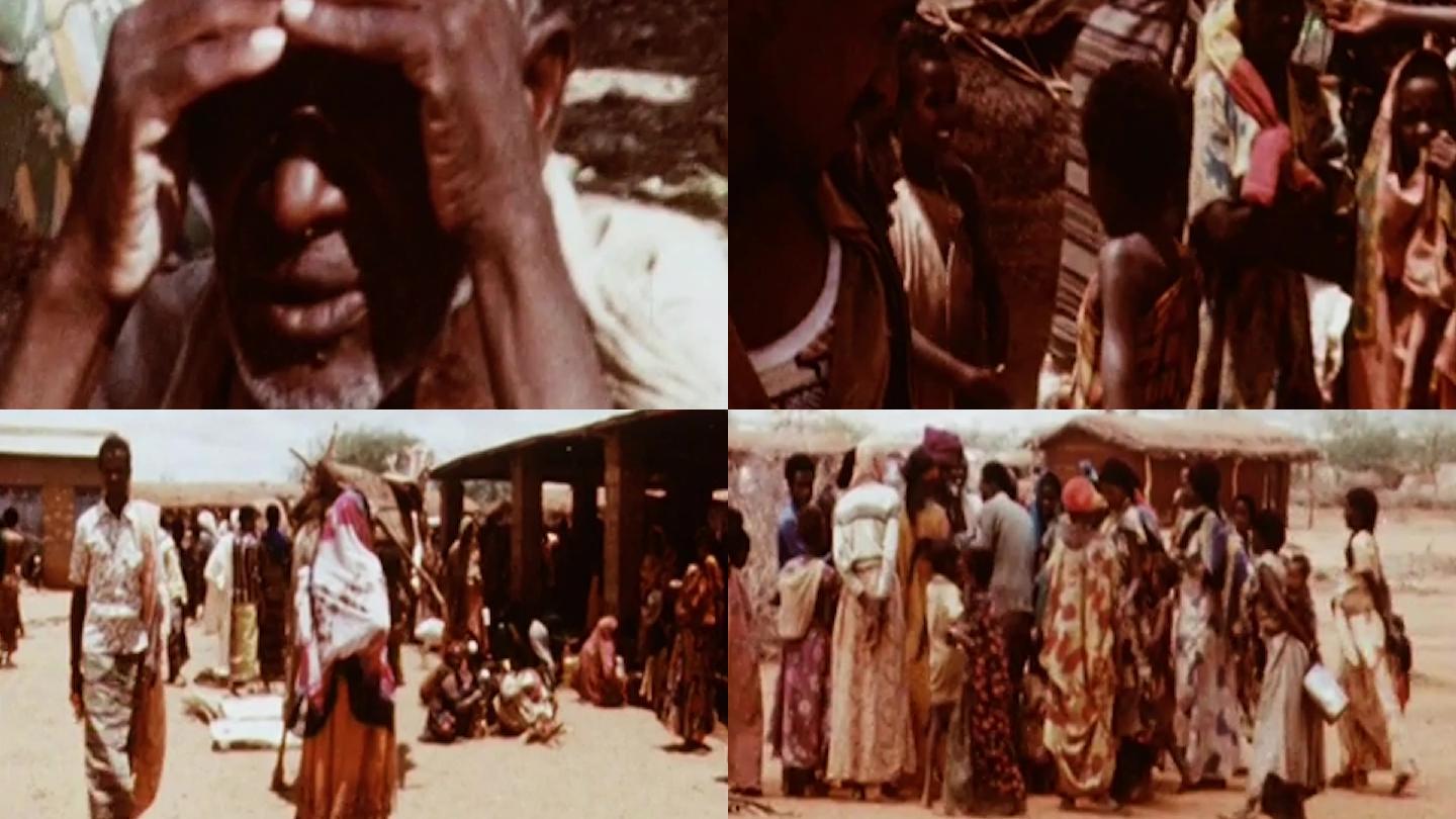 80年代埃塞俄比亚难民粮食援助骆驼