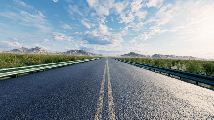 公路道路马路沥清水泥路高速追梦未来希望