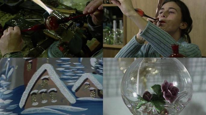 90年代玻璃制品饰品玻璃鼓风机