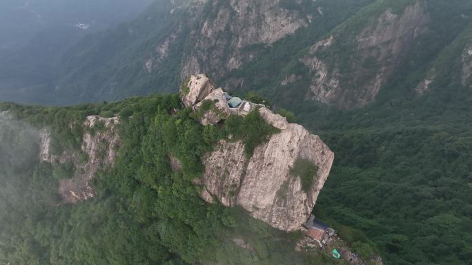 秦岭嘉午台航拍绿水青山金山银山小华山风光