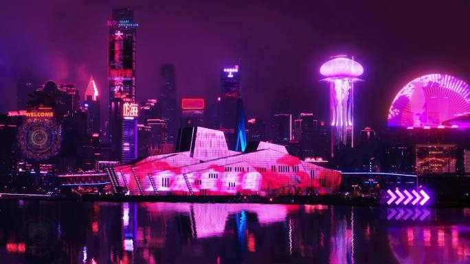 重庆·赛博之夜：未来都市的光影故事"