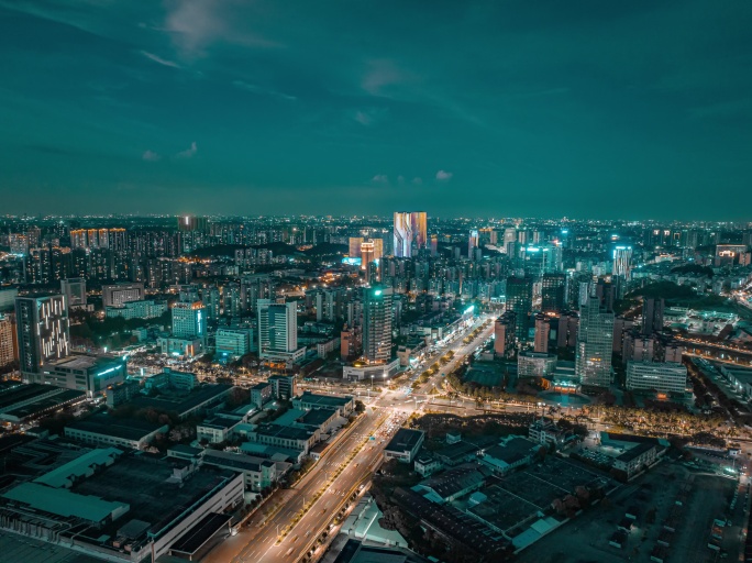 江门市 市中心 万达 万达广场 江门夜景