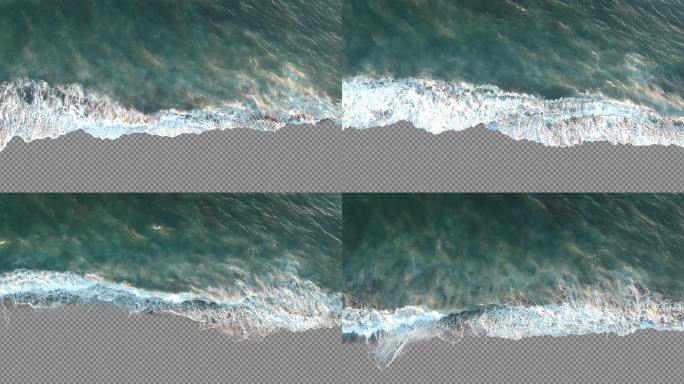 海浪无限循环含通道mov投影led