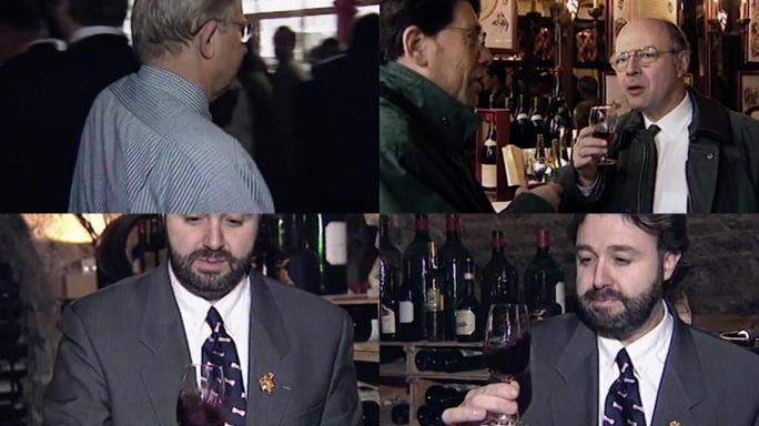90年代博若莱葡萄酒红酒酒庄酿酒品酒师