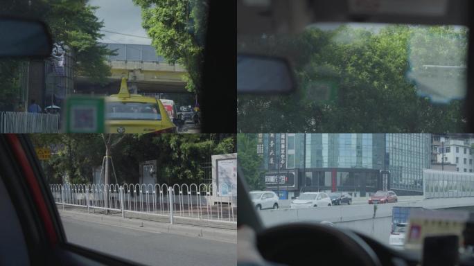 广州天河的士司机驾驶乘客主观视角