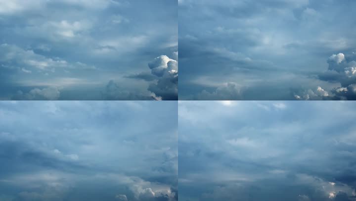 【HD天空】风起云涌梦幻迷雾阴雨灰蓝多云