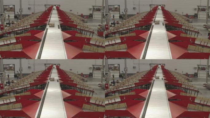 智能快递 快递分拣 传送带 快递 灰度