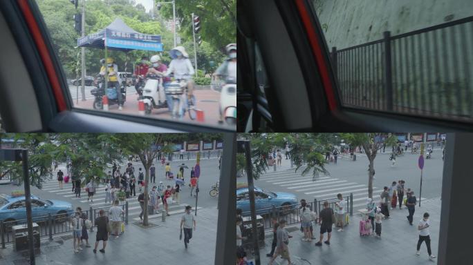 广州天河的士司机驾驶乘客主观视角