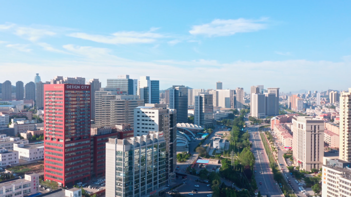 大连高新园区航拍素材