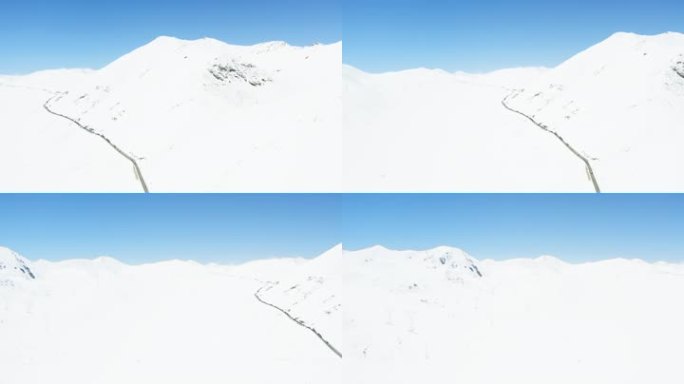 4K西藏左贡县东达山雪景与国道318航拍