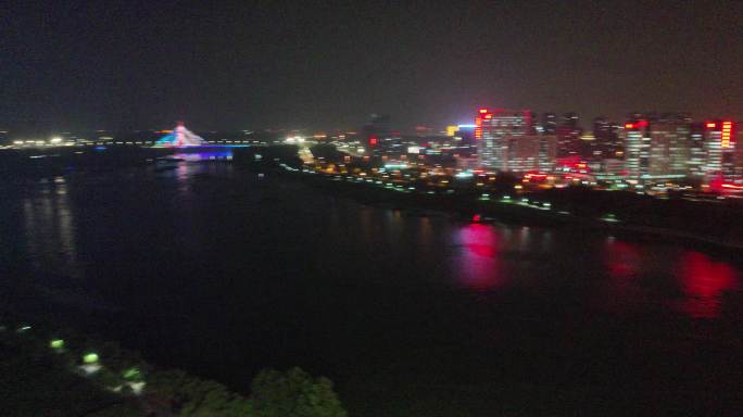 临沂祊河夜景航拍