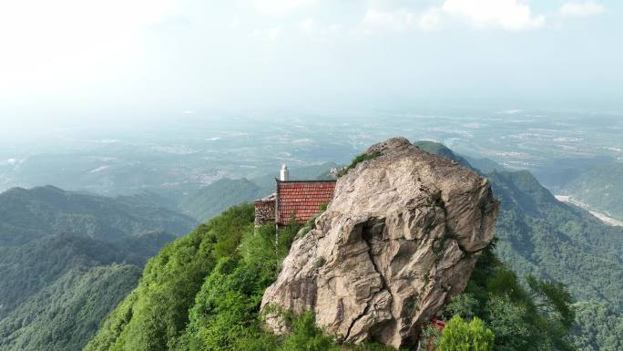 秦岭嘉午台航拍绿水青山金山银山小华山风光