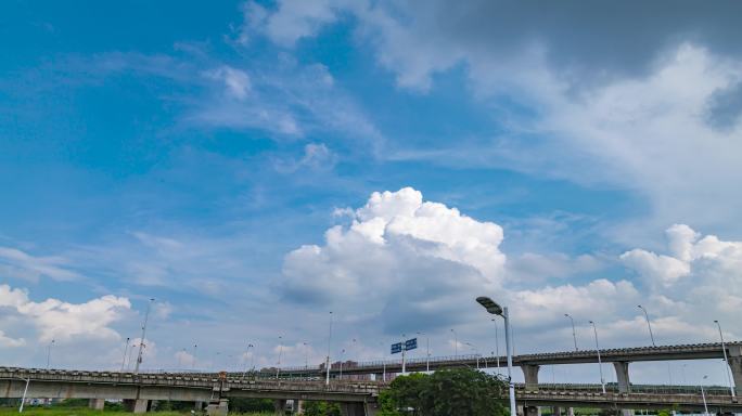 安徽蚌埠淮河大庆路桥延时摄影4k