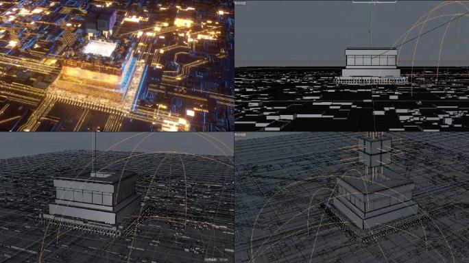 科技芯片粒子能量