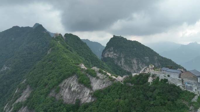 秦岭嘉午台航拍绿水青山金山银山小华山风光