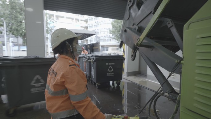 深圳环卫 垃圾站 垃圾清洁工 垃圾回收