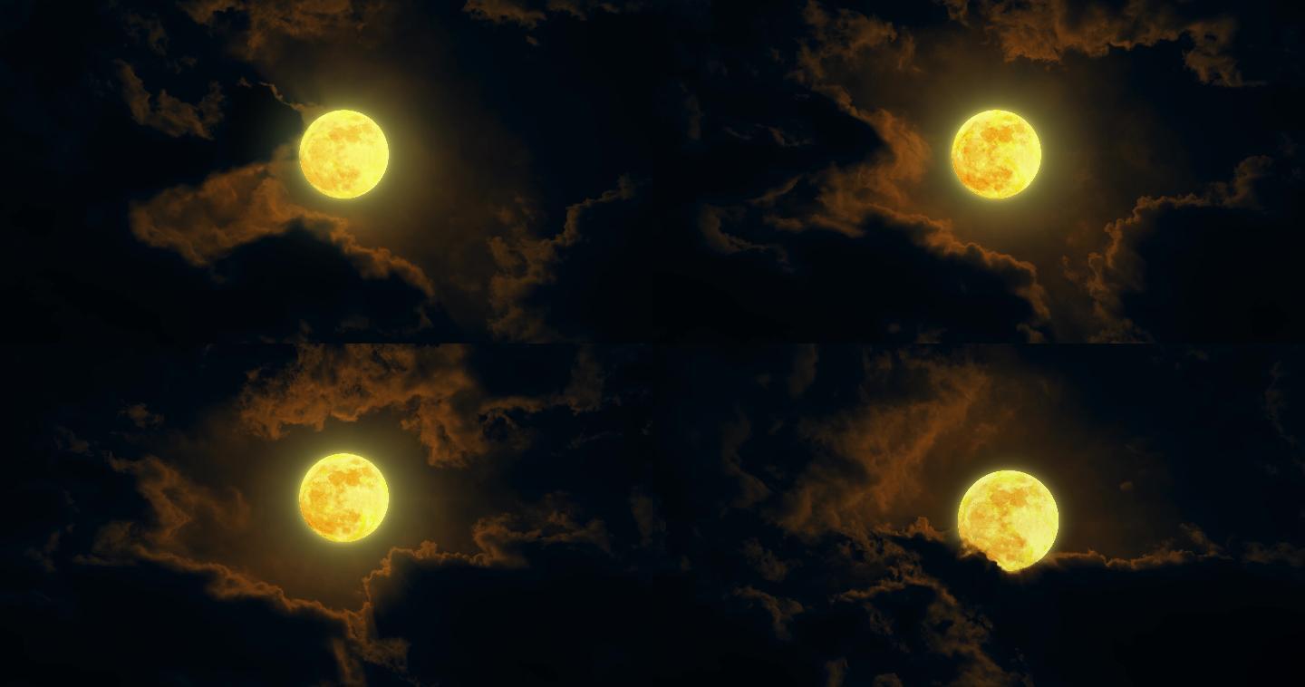 中秋 云层 月亮