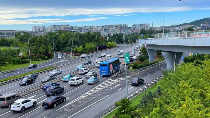 城市车流延时 车流城市 车流延时