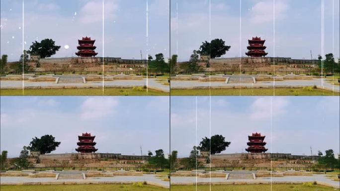 老电视画幅和信号故障雪花屏模板（带音效）