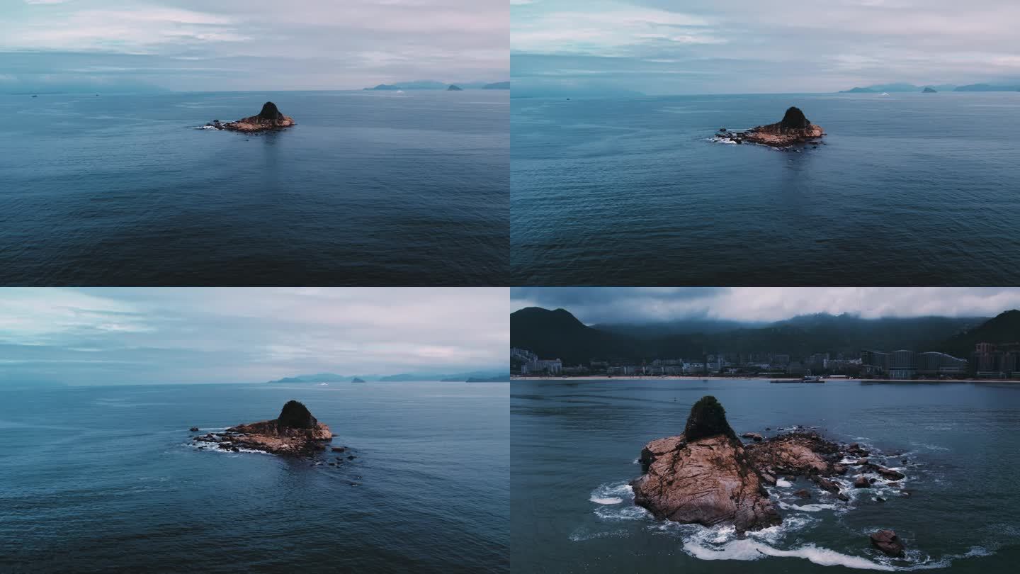 海边小岛4K 调色版 可用于空镜头