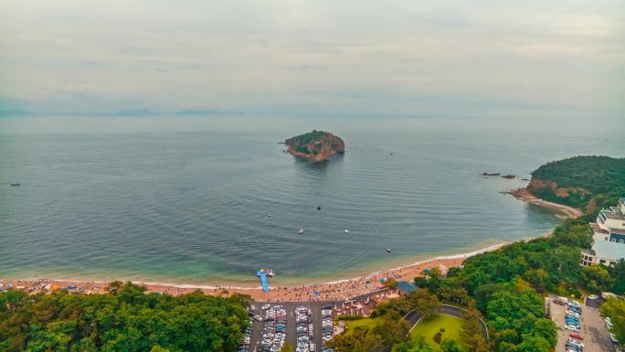 大连棒棰岛 海滨浴场 盛夏