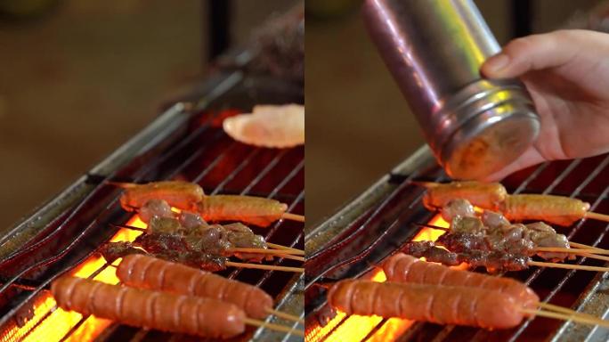 烧烤 夜宵 美食 减肥 夜跑 肉串 羊肉