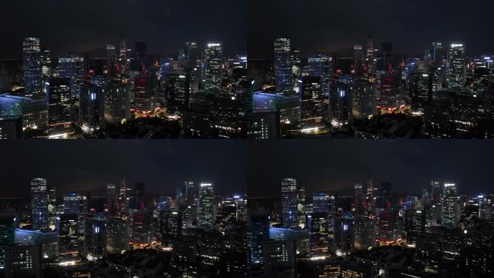 南山软件产业园夜景航拍4k