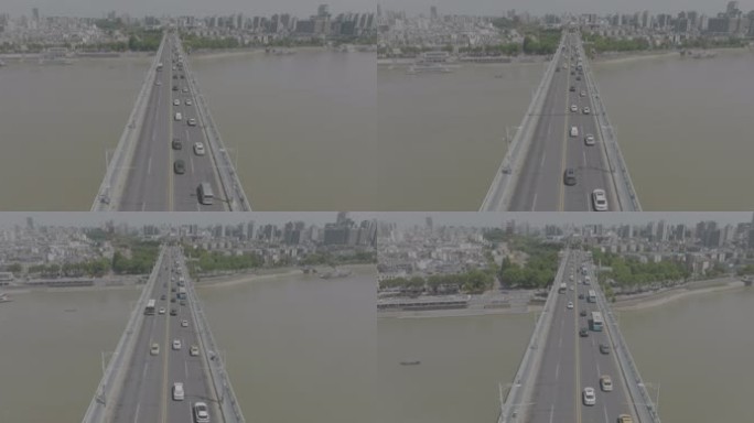 武汉长江大桥跟随车流