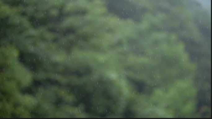 升格实拍 下雨 雨水 雨滴