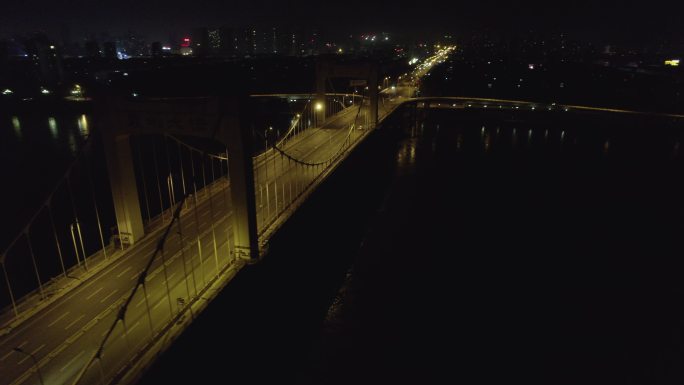雾凇大桥航拍