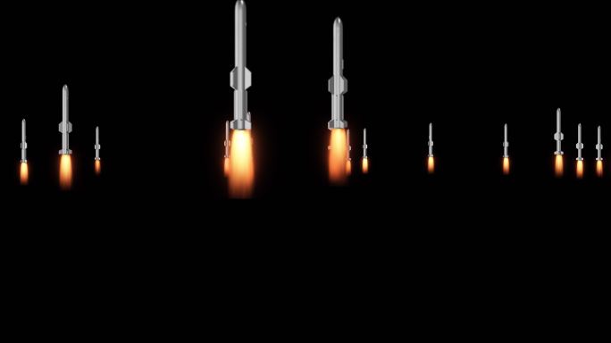 导弹飞跃导弹导弹发射导弹升空洲际导弹