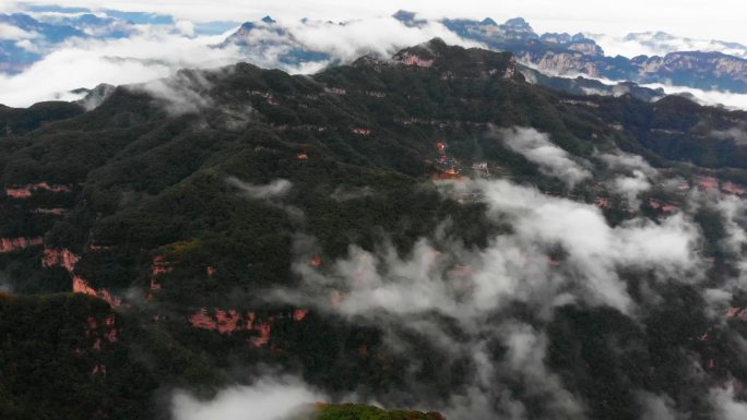 河南济源王屋山云海航拍