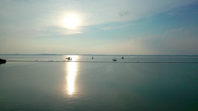 无锡拈花湾太湖渔船