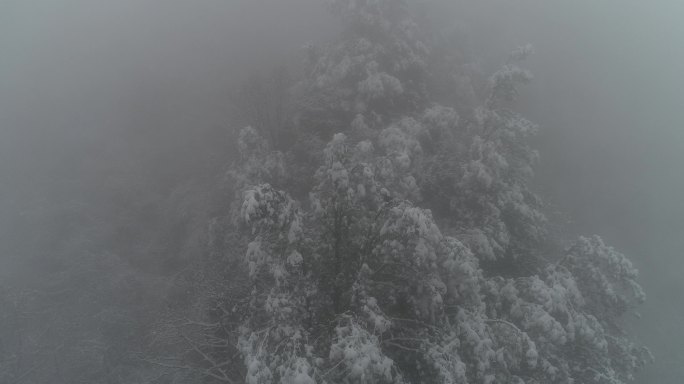 三门峡灵宝亚武山景区航拍雪景