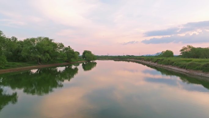 4K航拍河流河道