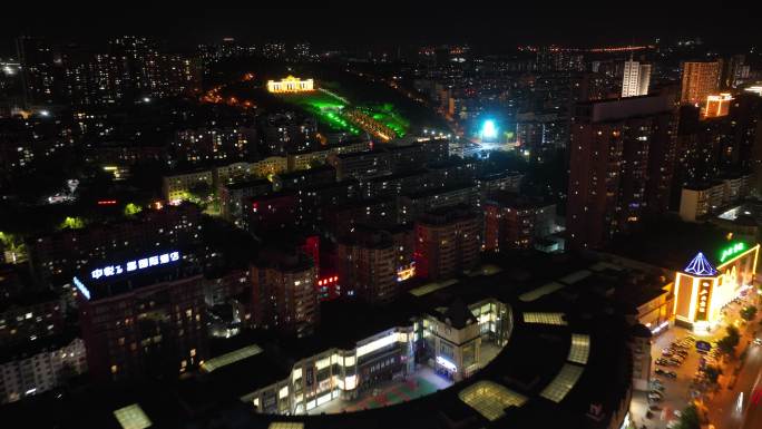 阳泉新天地夜景延时