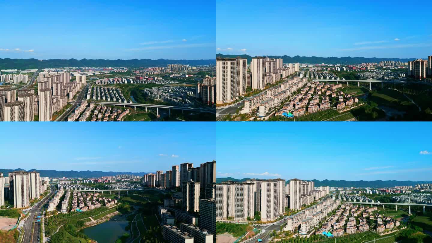 重庆大学城城市融创文旅城航拍空境